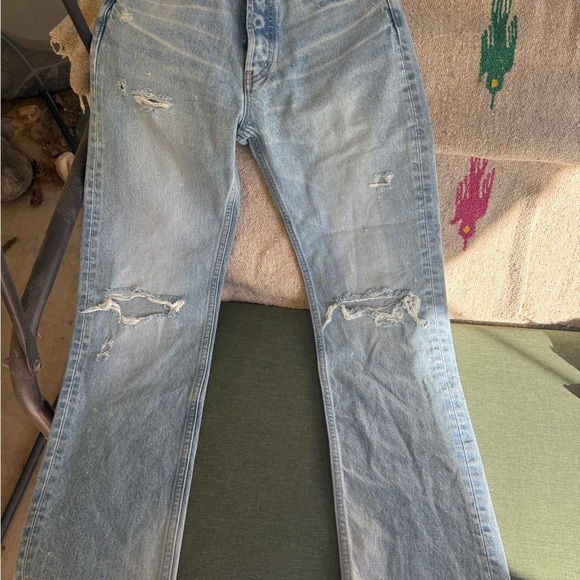 Moussy Argnett Wide Straight Jean - light blue 24 - Picture 4 of 6